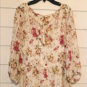 Indigo Rose Floral Dress